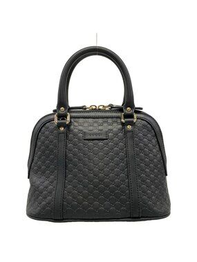 Gucci Handbag Micro Guccissima Black Leather